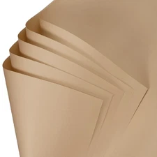 60 Sheets Flower Wrapping Paper, 21.5" x 21.5" Waterproof Papers, Beige