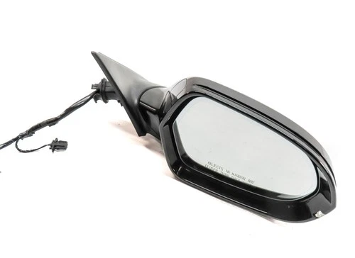 AUDI 14-18 A6 (17 S6) RIGHT DOOR MIRROR PFOLD HEATED MEMORY AUTODIM (Black)