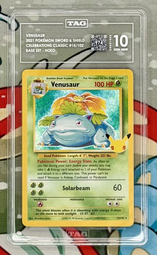 Venusaur graded TAG 10 for sale on eBay