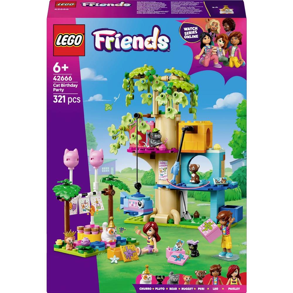 LEGO® FRIENDS Agparty et maison d'arbre 42666 avec fonctions mobiles et tyrolienne