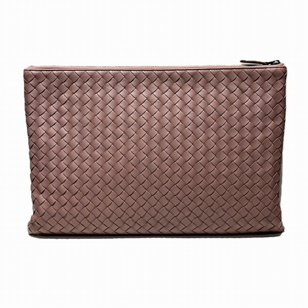 Bottega Veneta Clutch Bag Intrecciato weave Leather Pink Unisex Authentic thumbnail 11