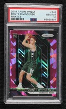 2018-19 Panini Prizm Pink Ice Prizm Donte DiVincenzo #246 PSA 10 GEM MT 2c9