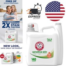 140 Fl Oz Sensitive Skin Detergent Liquid No Fragrance Added for Gentle Cleaning 0.18 per gallon