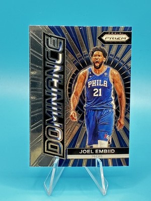 2023/24 Panini Prizm Joel Embiid Dominance #20 Philadelphia 76ers
