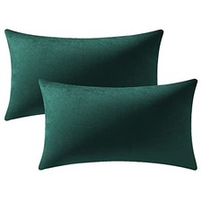 Decorative Pillow Covers 12x20 Christmas: 2 Pack 20" x 12" Pack of 2 Green