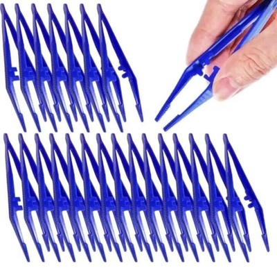 100 Disposable Plastic Tweezers 4.5    Magnum Medical #05-2391   First Aid / Med