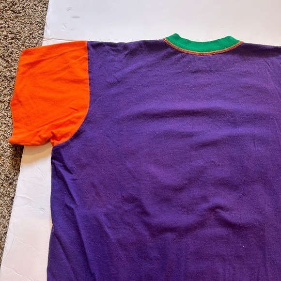 Rare Colorful long line cotton tee one size Zoo Crew single stitch Zoo Crew USA