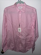 Calvin Klein 100% cotton Slim Fit infinite cool small/P Pink Striped Shirt
