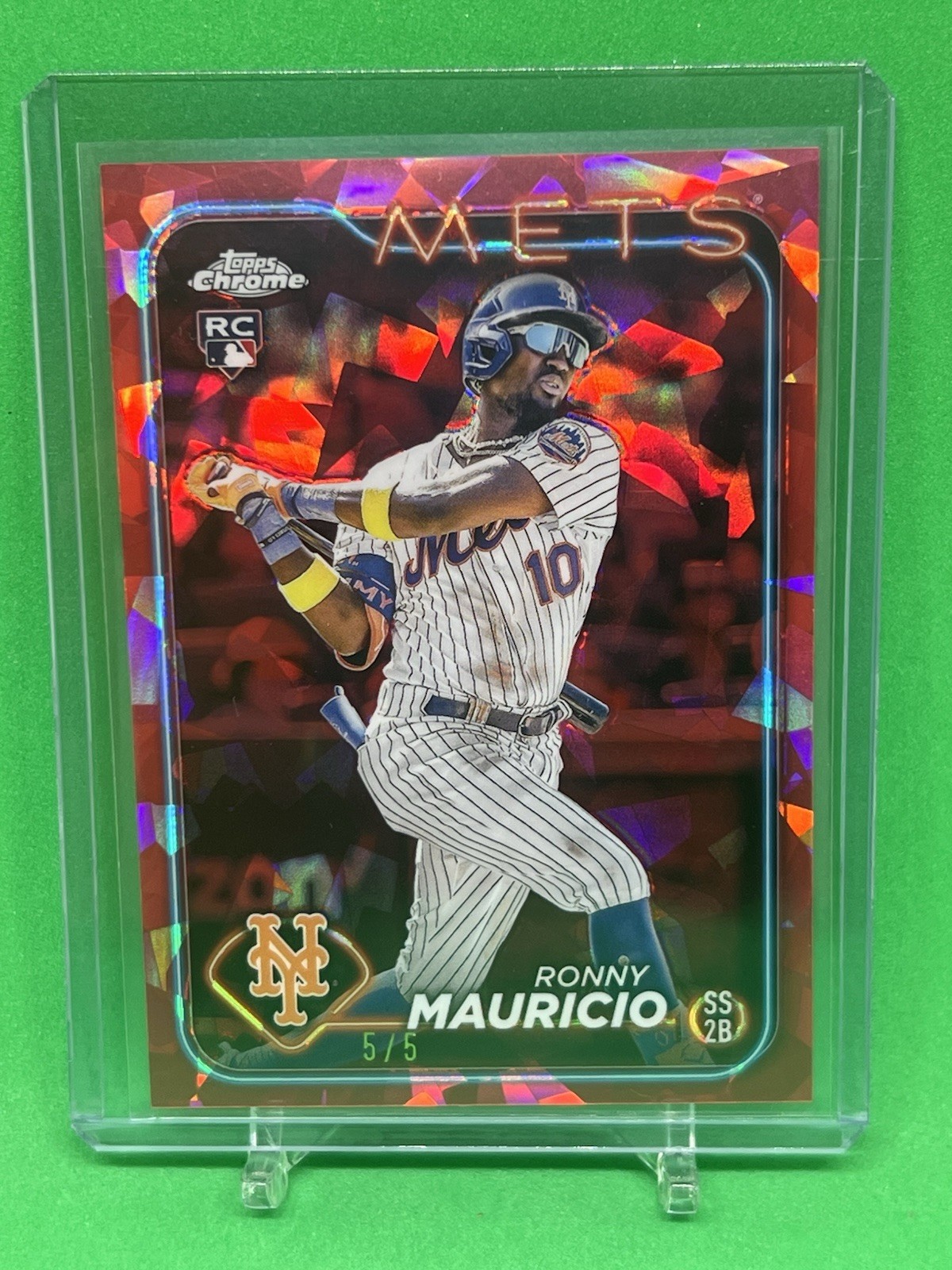 2024 Topps Chrome Sapphire Red Ronny Mauricio RC /5 SSP #224