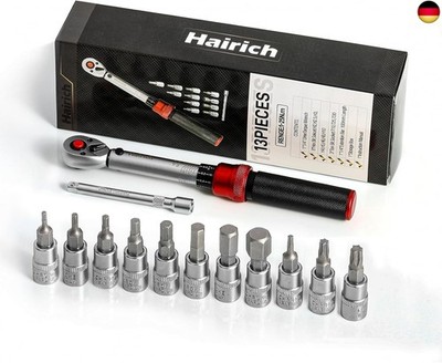 Drehmomentschlüssel Fahrrad 1/4 Zoll, 1-25Nm, 13-Teiliges Klein Torque Wrench