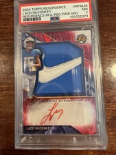 Ladd McConkey 2024 Topps Resurgence RPA Red Power Surge Auto Nike Patch 5/5
