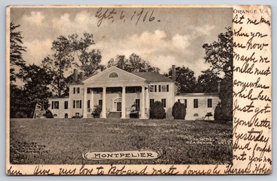 #ad #ad James Madison Plantation Montpelier Orange Virginia VA Albertype 1906 Postcard $9.95