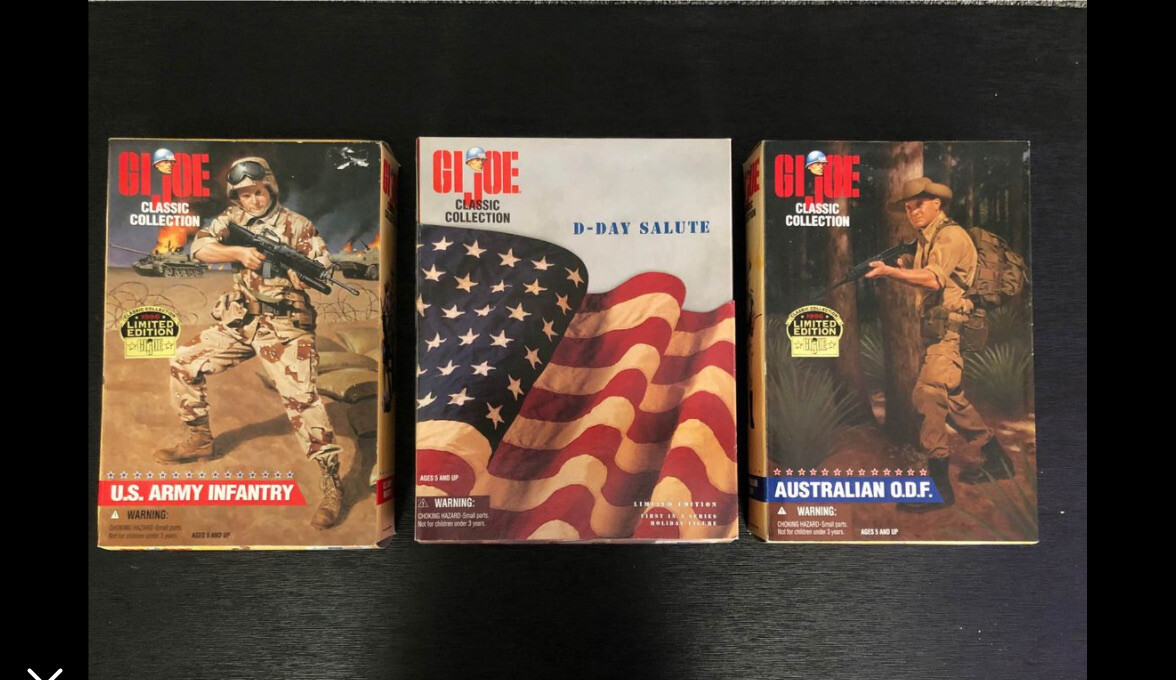 GI JOE Classic Collection 1996 Lot Of 3 New In Box See