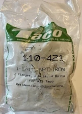 Taco 110-421 - 1-1/4" NPT Flange Set w/Bolts Pair of 2 for Resi Circulator Pump