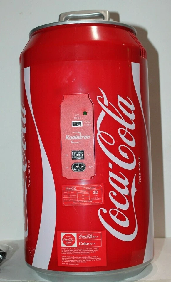 COCA COLA MINI CAN FRIDGE REFRIGERATOR COKE THERMOELECTRIC COOLER 12VDC OR 110AC - Image 4 of 4