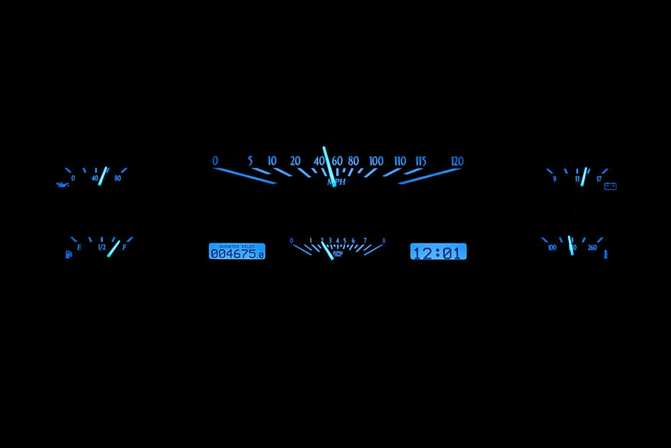 Dakota Digital 1965-66 Ford camioneta cabina personalizada sistema de calibre analógico VHX-65F-PU-K-B Foto 3 de 4