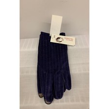 Ladies Smart Tip Touch Screen Purple and Silver Gloves OS