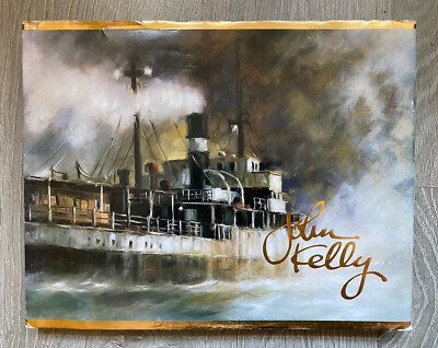 John Kelly Art Book Collier Publishing, Hardcover Dust Jacket 1984, Maritime Art