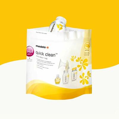 Medela Biberon Micro-ondes Stérilisateur Sacs x5 rapide à nettoyer Medela Biberon Micro-ondes Stérilisateur Sacs x5 rapide à nettoyer