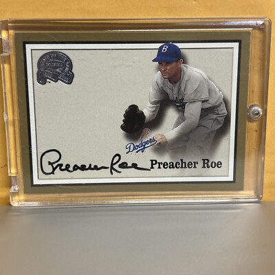 2000 Fleer Greats of the Game - Autographs Preacher Roe (AU)