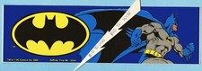 BATMAN Bumper Sticker Full Color 3 x 8 1/4 Inchs Classic Logo 1982 Very COOL