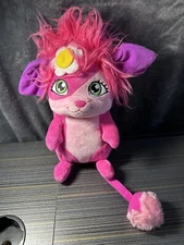 Popples Bubbles Pink Plush 2015 Spin Master Talks 12" Stuffed Animal READ