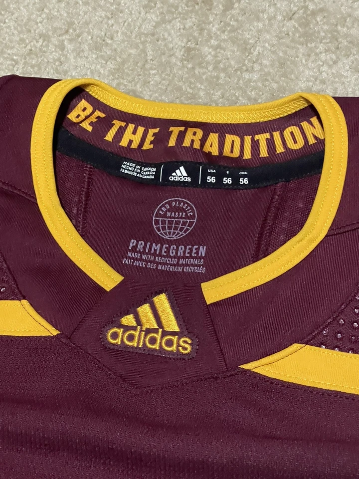 Camiseta deportiva de hockey Adidas Arizona State ASU NCAA hecha en Canadá MiC talla 56 nueva con etiquetas rara Foto 4 de 4