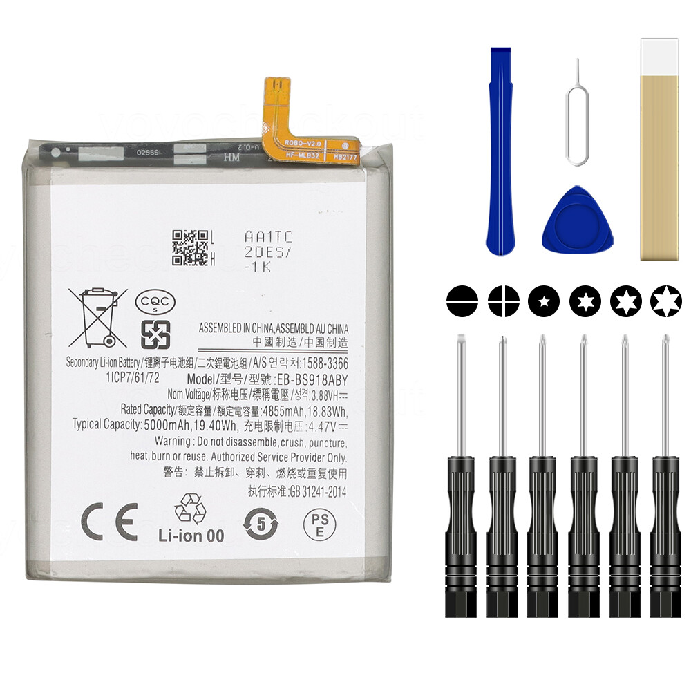For Samsung Galaxy S23 Ultra SM-S918B/DS Replacement Battery EB