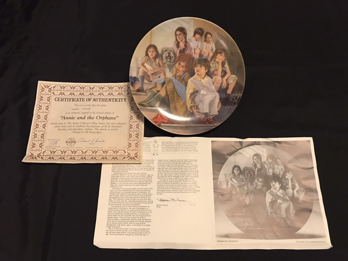 Complete Set of 8 ANNIE Collector Plate Series w