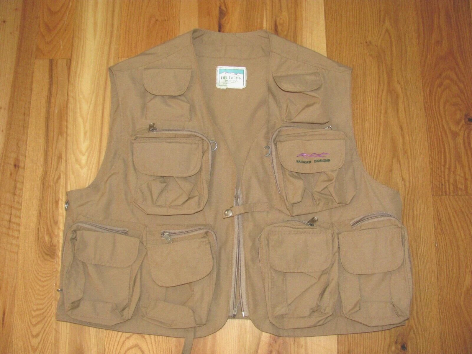 Bridger Designs VTG Bozeman MT Guide Fly Fishing Vest NEW Men's XL USA (H2)
