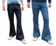 thumbnail 1 - Mens Denim Bell Bottoms Flares Jeans Flared Beatles Hippie vtg 60s 70s Indie NEW