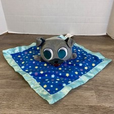 Disney Puppy Dog Pals Bingo Grey Dog Satin Rattle Lovey