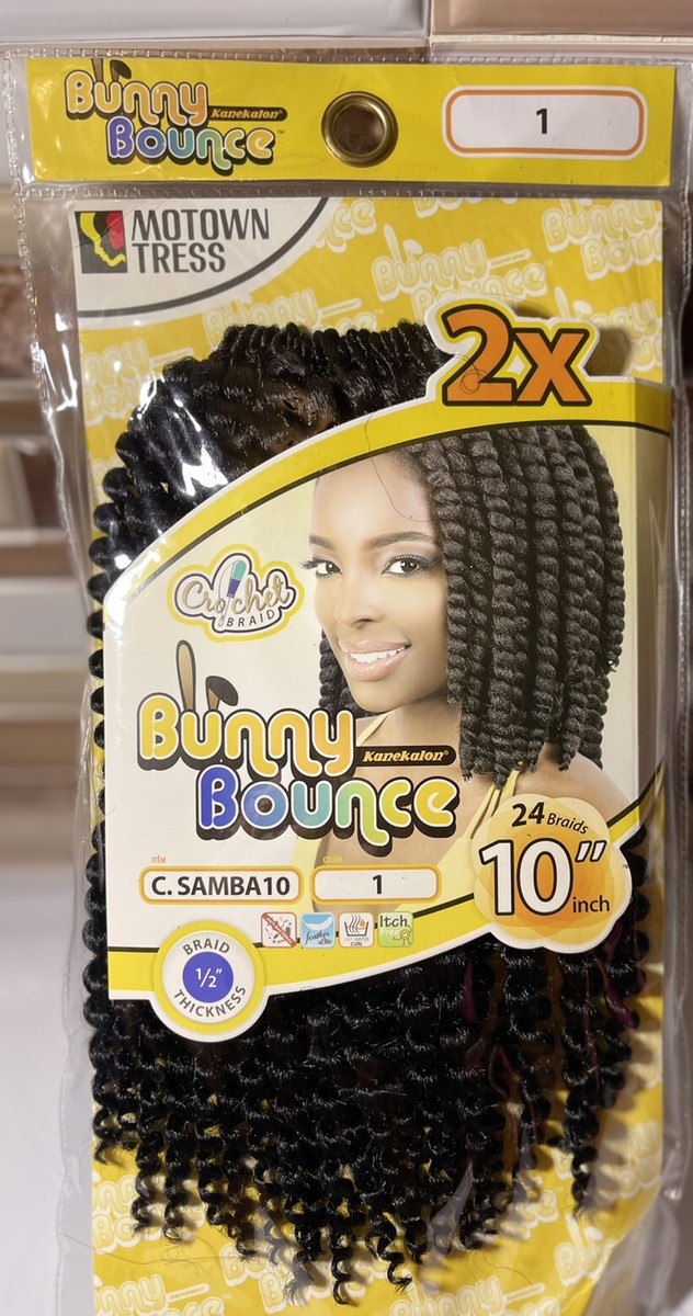 Bunny Bounce Curl 2X Samba 10” Crochet Braid 24 Hair Braids