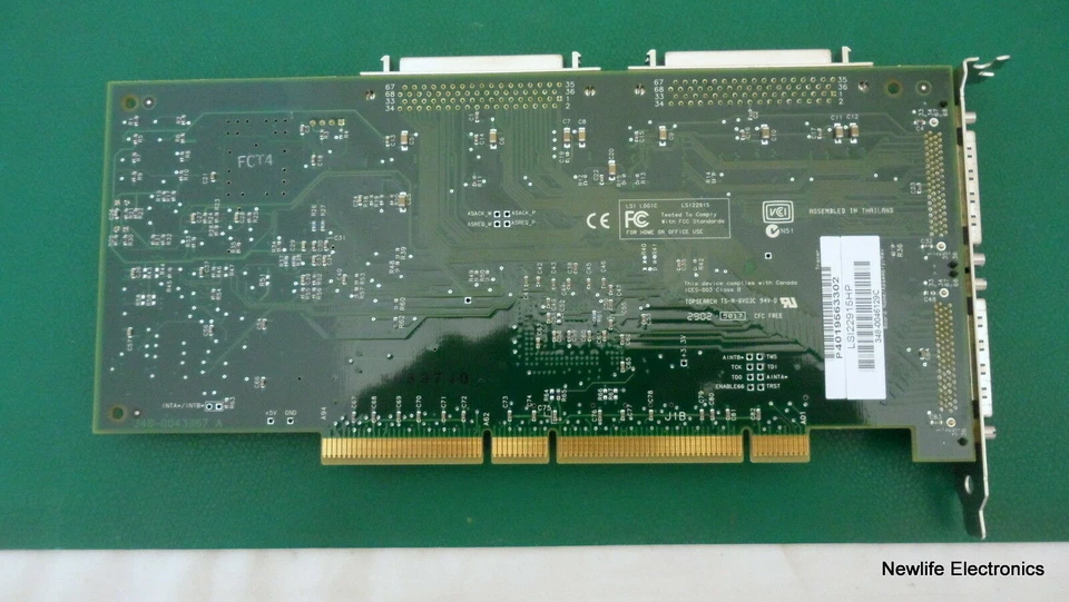 HP A6829-60001 Ultra160 SCSI LVD Dual-channel PCI Adapter A6829A - Image 2 of 4