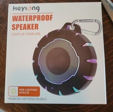 NEW HEYSONG Waterproof Bluetooth Speaker HD Sound, Stereo Pairing, Wireless