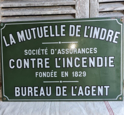 Ancienne plaque emaillée - Collection