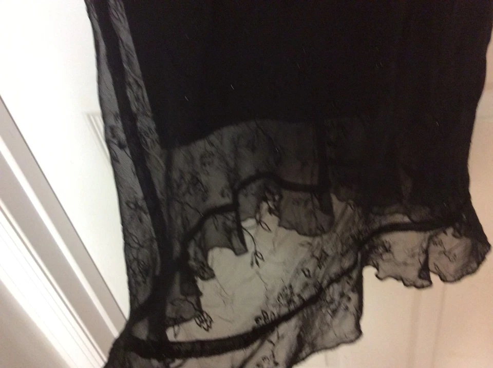 Vestido para mujer City Triangles talla Junior 3 negro formal totalmente forrado 32 Foto 3 de 4