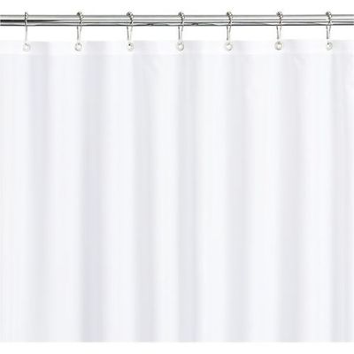 NEW SOLID WATER REPELLENT BATHROOM SHOWER CURTAIN LINER CLEAR ALL COLORS