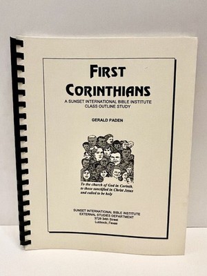 1st Corinthians (First) Study Guide Workbook By Gerald Paden Sunset SIBI - Used