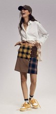 Mare Mare x Anthropologie Mixed Plaid Mini Skirt