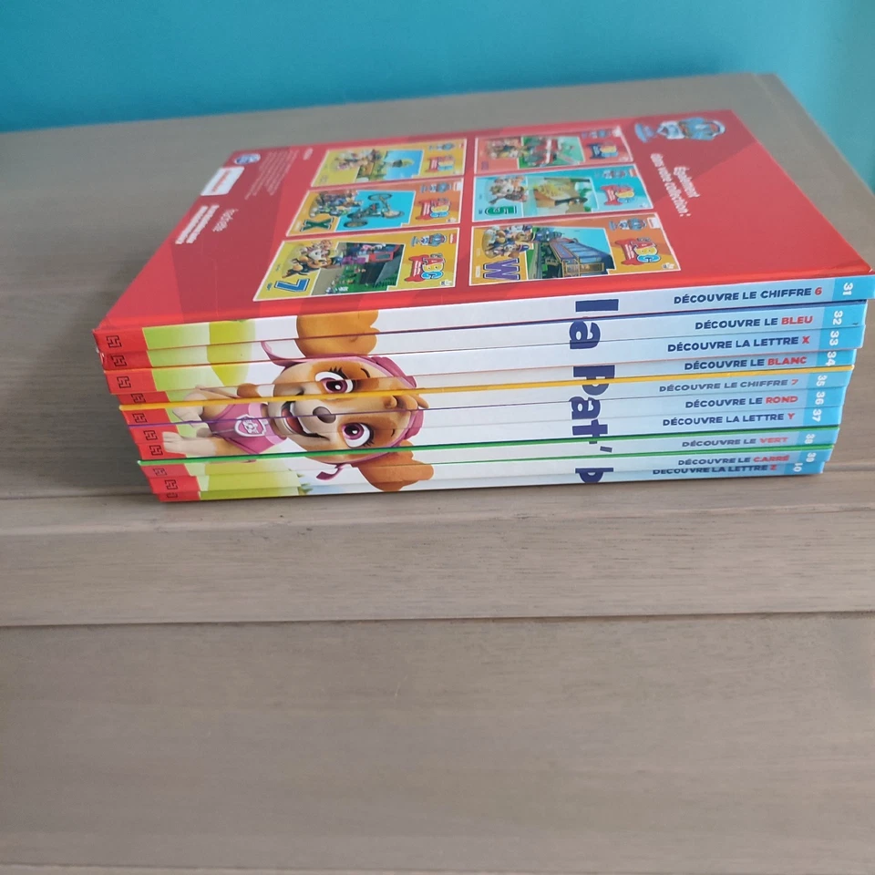 Lot de 10 livres n°31 à 40 : L’ABC Pat Patrouille lettres, chiffres, etc ... - Photo 1/4