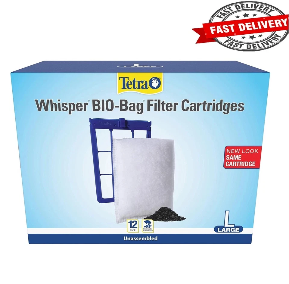 Cartuchos de filtro Tetra Whisper Bio-Bag para acuarios - AZUL grande sin montar Foto 2 de 4