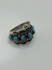 Turquoise 925 Silver Ring Size 8  