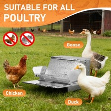 Chicken Nesting Box Metal Chicken Egg Laying Box for Outdoor Garden Chicken Coop
