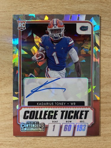 Kadarius Toney [Autograph] #105 2021 Panini Contenders Draft Picks card