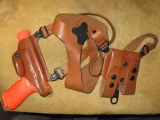 Galco Shoulder holster Glock 17 22 19 23 31 32 37 38 GC LEFT 250911