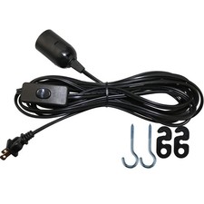 15ft1pack Extension Light Cord Hanging Lantern Pendant Lamp Cable E26 Bulb Socke
