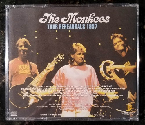 The Monkees 1987 Cleveland Ohio Tour Rehearsals Vintage Masters 34 Tracks 2-CD - Picture 2 of 2