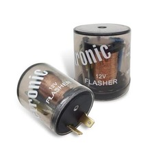 2-Pin Electric Flasher Relay, 2 PCS 12V LED Flasher, LED Turn Signal Relay,