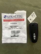 Strattec  5921288 Smart Key, Remote, PEPS, OEM Lincoln New, OE #164R8094